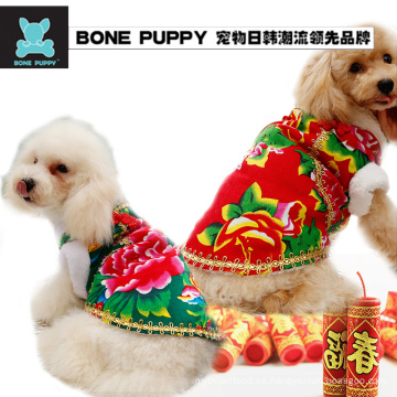 BONEPUPPY Traje de mascota de perro chino Cachorro de gato cálido 4 colores